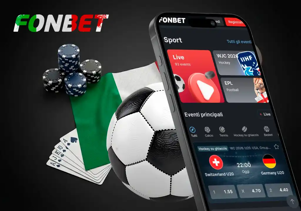 Scommesse sportive disponibili su Fonbet Italy
