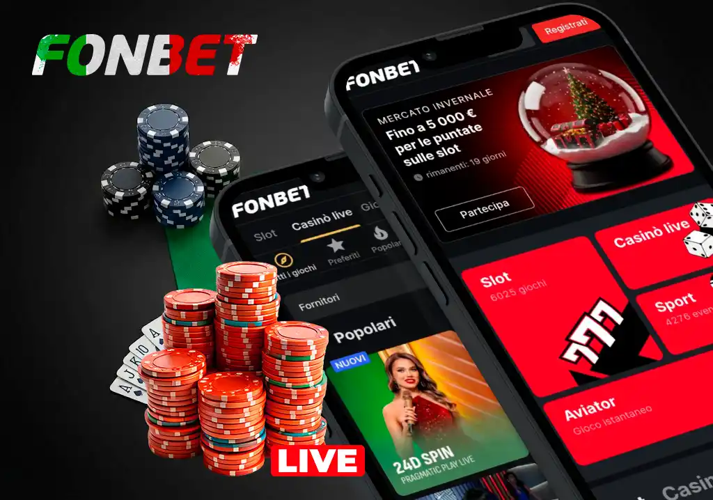 Esperienza di casinò live su Fonbet Italy